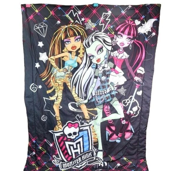 Monster High Blanket Comforter Twin Size Bedspread - Picture 1 of 8